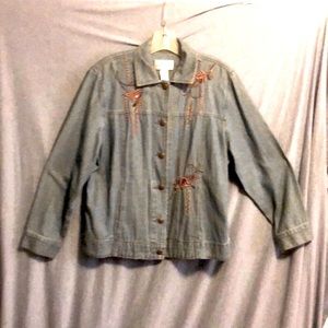 EUC Draper’s & Damon’s Petites denim jean jacket size petite Medium like new